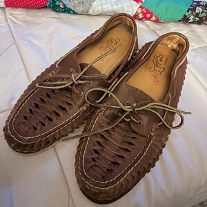 MAKE AN OFFER - SPERRY GOLD CUP 2-eye Woven Boat Shoe Leather Loafers